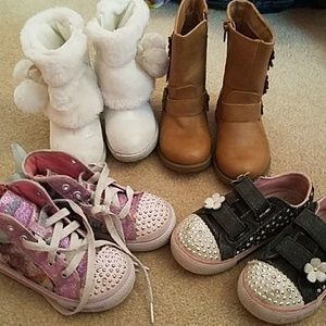 Toddler girls shoes lot